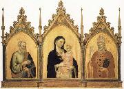 DADDI, Bernardo Madonna and Child with SS.Mat-thew and Nicholas of Bari oil painting artist